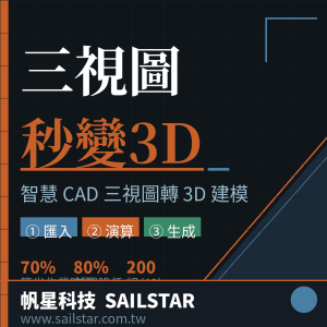 智慧3D建模：CAD三視圖到3D建模的革命性轉換