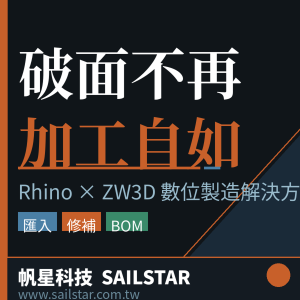 「破面不再　加工自如」 Rhino × ZW3D 製造數位化解決方案